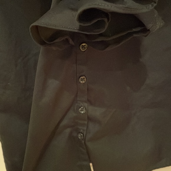 Black Ralph Lauren Sleeveless Ruffle Top - Picture 4 of 4